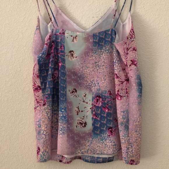 Skies Are Blue Floral Sleeveless Blouse Size S - Picture 6 of 9